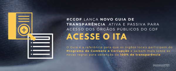 Confira tudo sobre o novo guia de transparência pública do DF