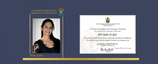 Chefe do Cerimonial da PCDF toma posse na Academia Brasileira de Cerimonial e Protocolo