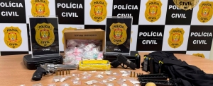 PCDF apreende armas e drogas durante operação em Ceilândia