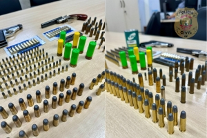 PCDF prende autor de violência doméstica com duas armas de fogo e mais de 500 munições no Guará