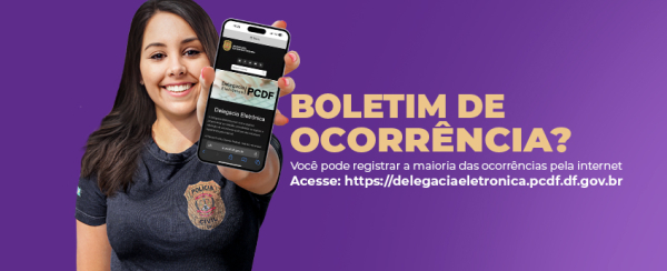 Registre o boletim de ocorrência online!