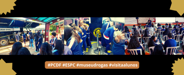 Grupo de alunos da Asa Sul visita Museu de Drogas da ESPC