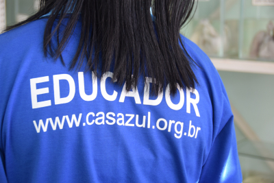 Trabalho realizado com as crianças e adolescentes da Casa Azul, Organização Não Governamental, sem fins lucrativos